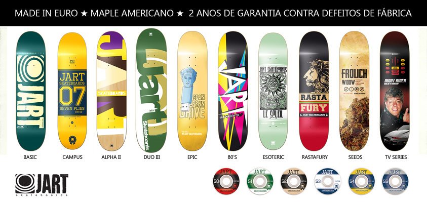 jart skateboards decks collection
